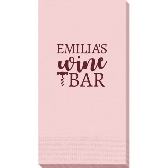 Corkscrew Wine Bar Guest Towels